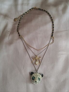 Betsey Johnson Panda Necklace